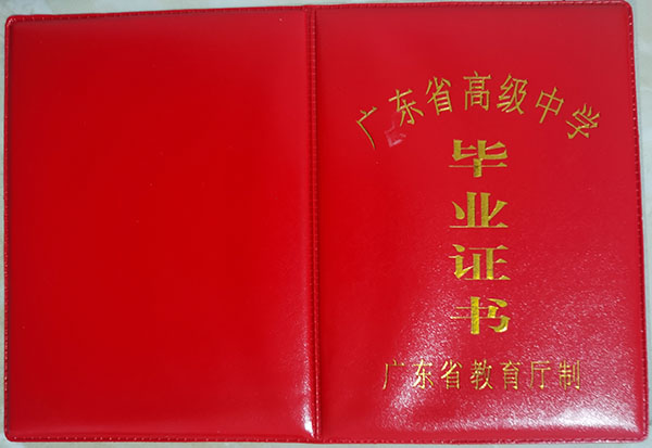 揭西2000年高中毕业证样本_图片